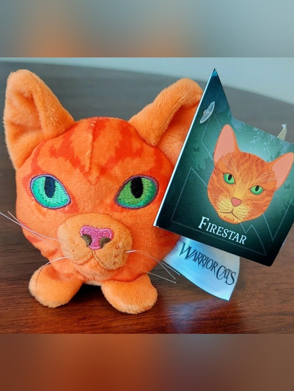 Warrior Cats Firestar Rare Mini Plush Head Stuffed Animal 4"